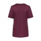 Preview: KARLOWSKY Essential | Damen Kurzarm-Kasack (aubergine) KS63